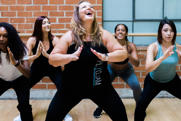 Stacey Beaman finds her best life teaching PlyoJam dance fitness.