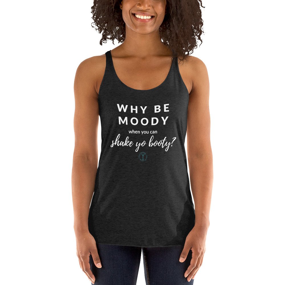 Why Be Moody Women's Racerback Tank - Image 4