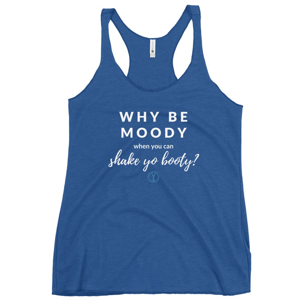 Why Be Moody Women's Racerback Tank - Image 2