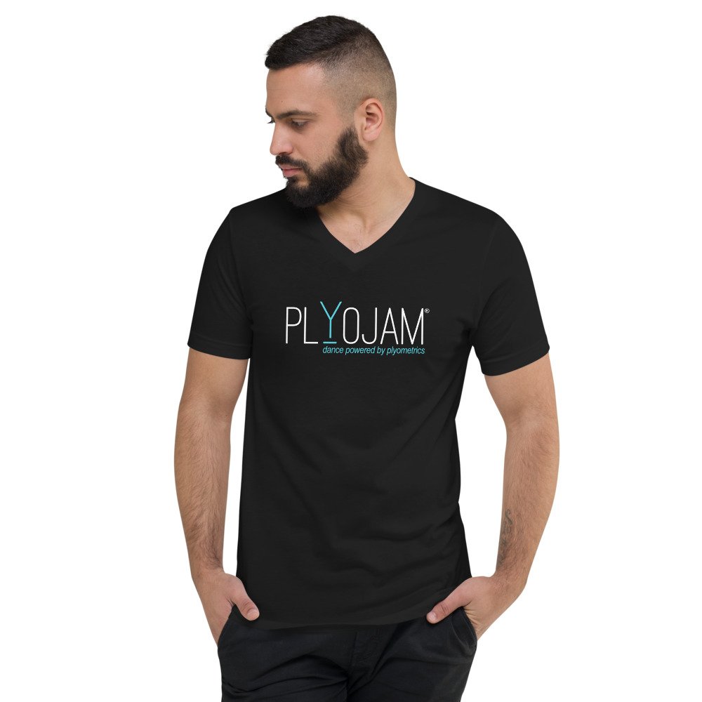 PlyoJam Unisex Short Sleeve V-Neck T-Shirt