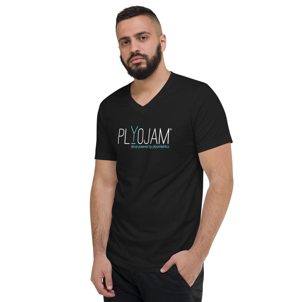PlyoJam Unisex Short Sleeve V-Neck T-Shirt - Image 3