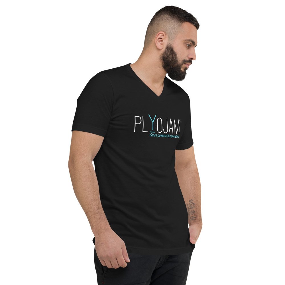 PlyoJam Unisex Short Sleeve V-Neck T-Shirt - Image 4